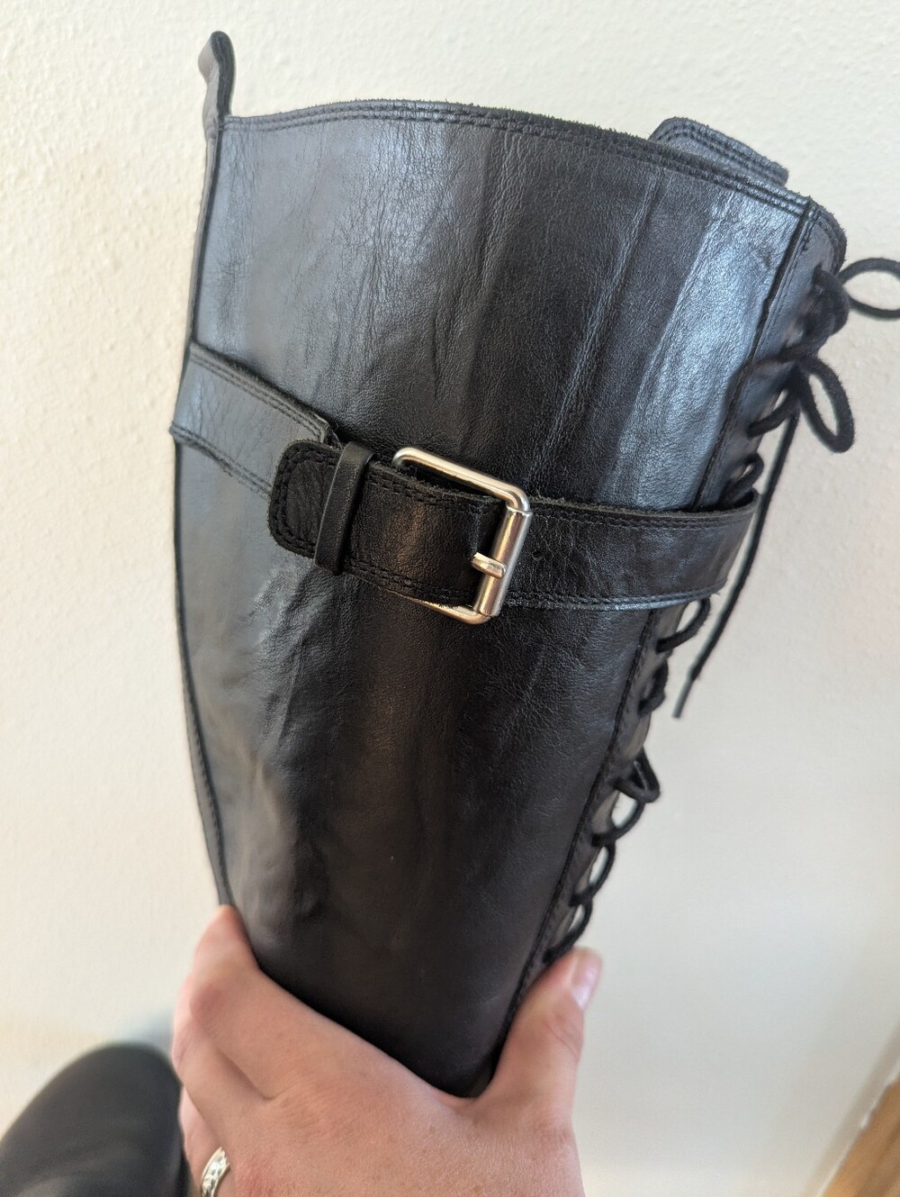 Lucky Brand Lace Up Moto Boot - Picture 6 of 11